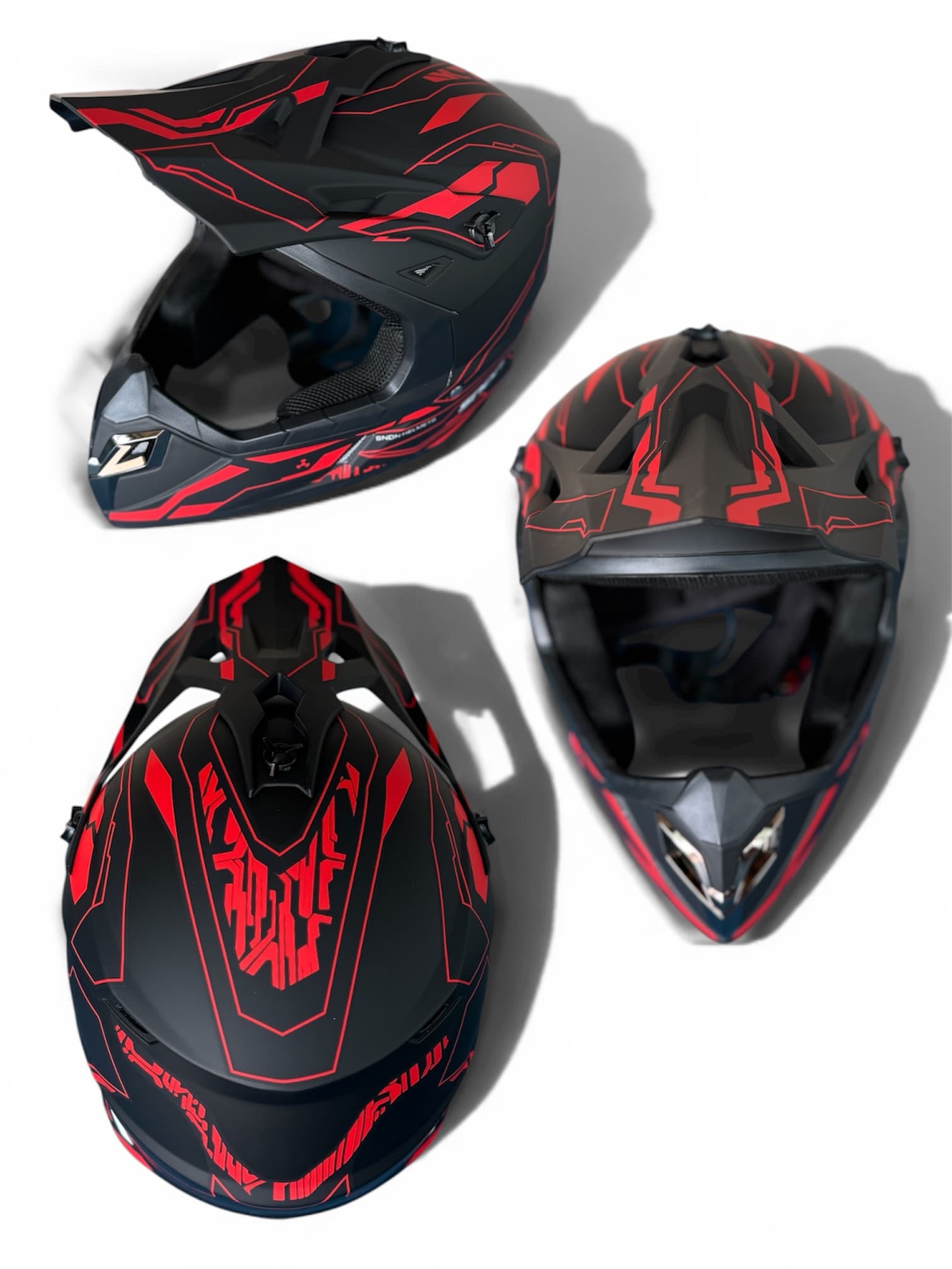 CASCA PROTECTIE NEGRU/ROSU MATTE