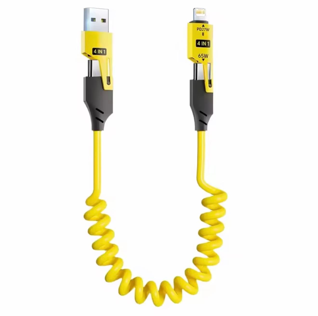 CABLU INCARCARE 4 in 1 - GALBEN