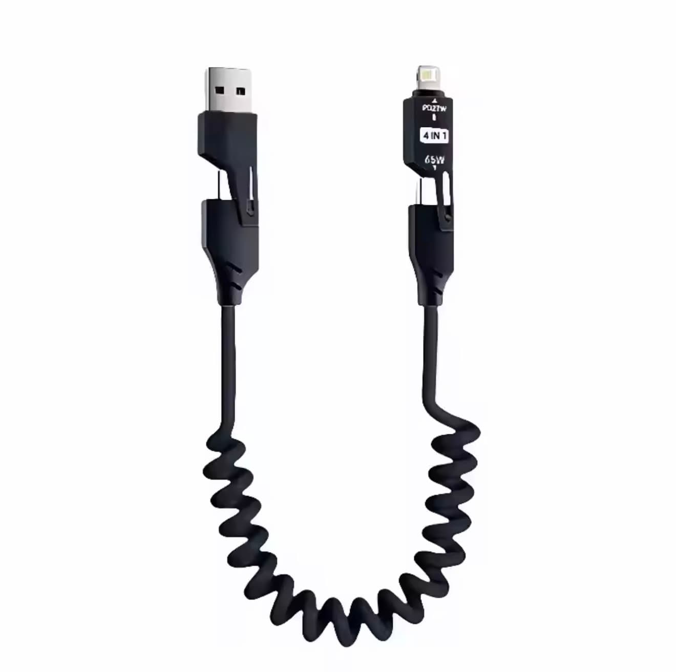 CABLU INCARCARE 4 in 1 - NEGRU